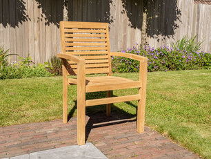 Teak Gartenstuhl Torino horizontal