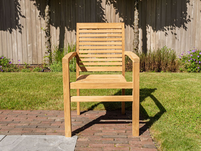 Teak Gartenstuhl Torino horizontal