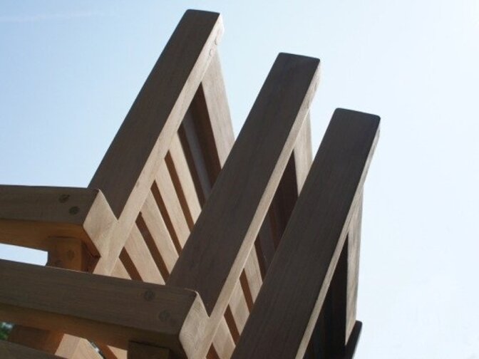 Teak Gartenstuhl Torino horizontal