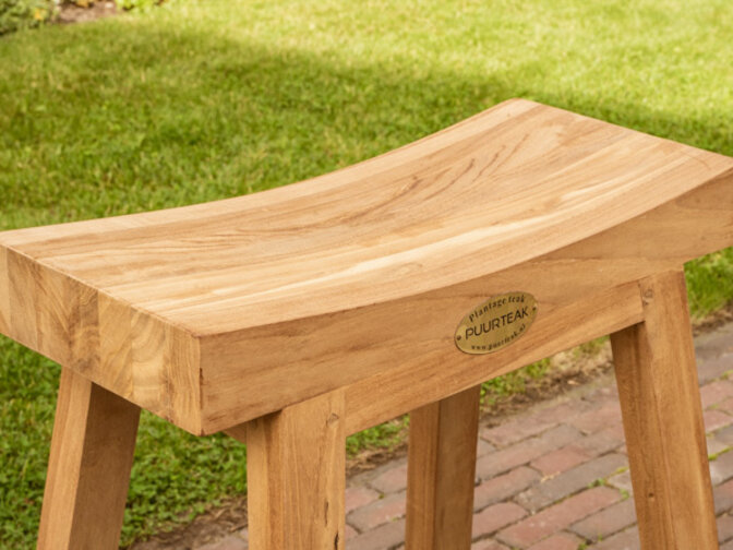 Teak-Stehtischhocker 72 cm