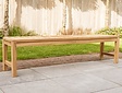 Teak Gartenbank Bergamo 180 cm ohne Rückenlehne