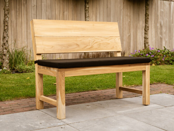 Polster für Gartenbank Napoli 110 – Schwarz