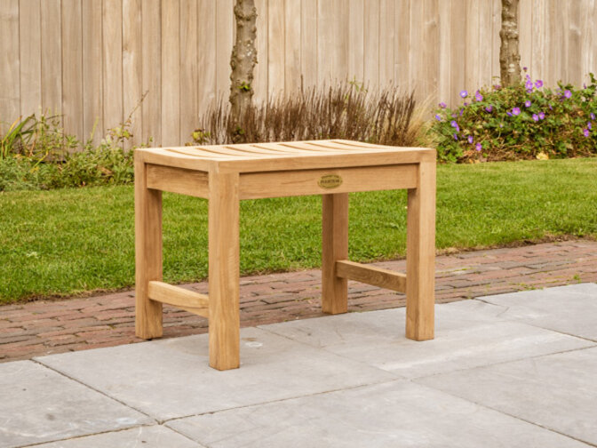 Teak-Gartenbank Bergamo 60 cm ohne Rückenlehne