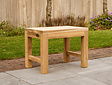 Teak-Gartenbank Napoli 60 cm ohne Rückenlehne