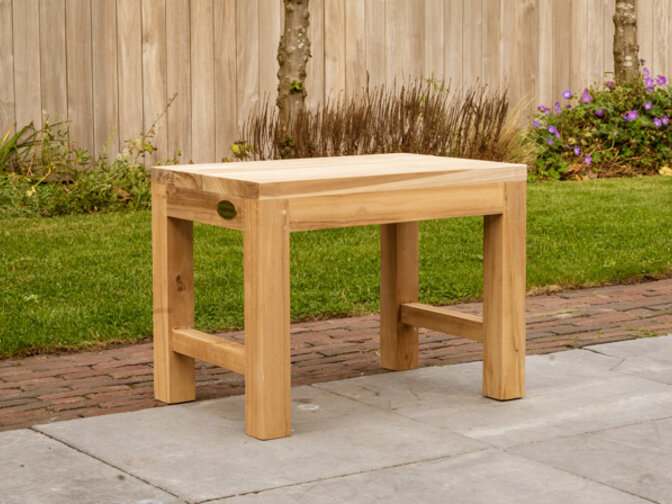 Teak-Gartenbank Napoli 60 cm ohne Rückenlehne