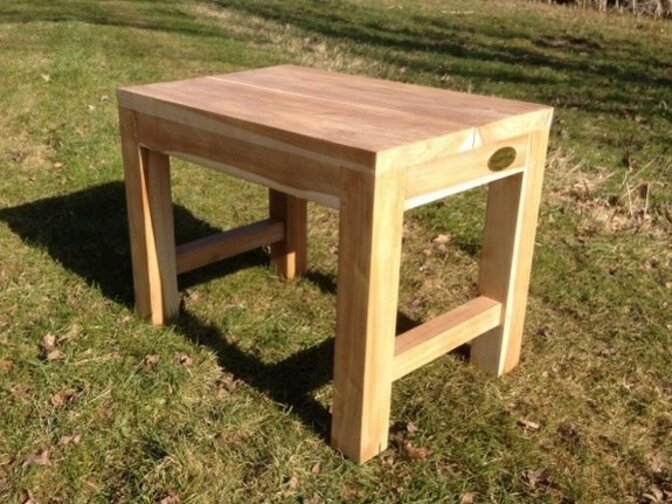 Teak-Gartenbank Napoli 60 cm ohne Rückenlehne