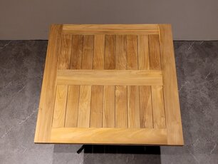 Teak-Tischplatte 75 x 75 cm – einzelne Tischplatte