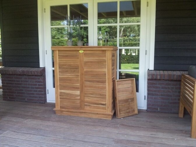 Zusammenklappbar Teakholz-Bar