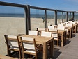 Teak Gartensessel Torino mit Batyline in Creme
