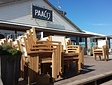 Teak Gartensessel Torino mit Batyline in Creme