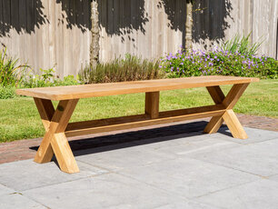 Teak-Picknickbank 45x180 cm