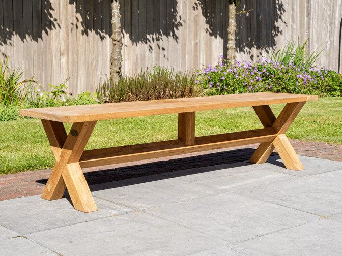 Teak-Picknickbank 45x180 cm