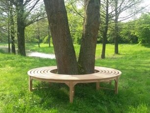 Teakholzbank ohne Rückenlehne 220 cm