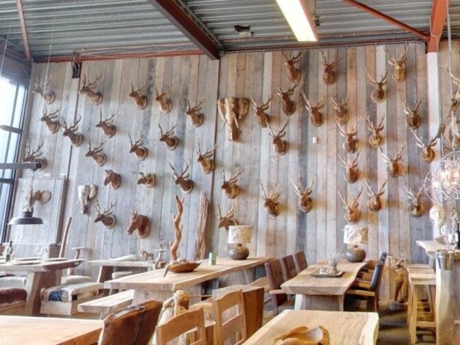 Elefantenkopf aus Holz M