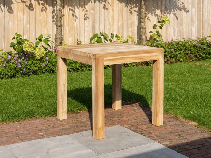 Quadratischer Gartentisch Napoli 80x80x77cm