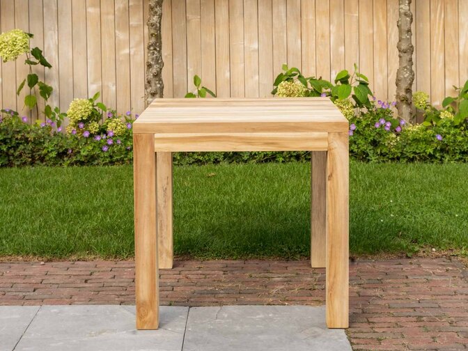Quadratischer Gartentisch Napoli 80x80x77cm