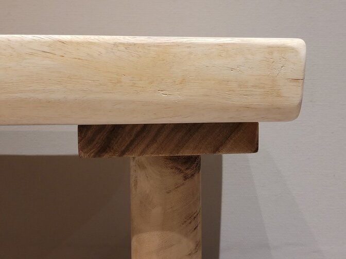 Baumstamm-Sitzbank 225 cm für 3 bis 4 Personen