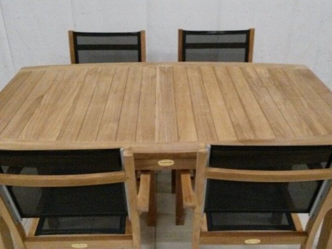 Teak-Gartentisch oval Ancona 180 cm