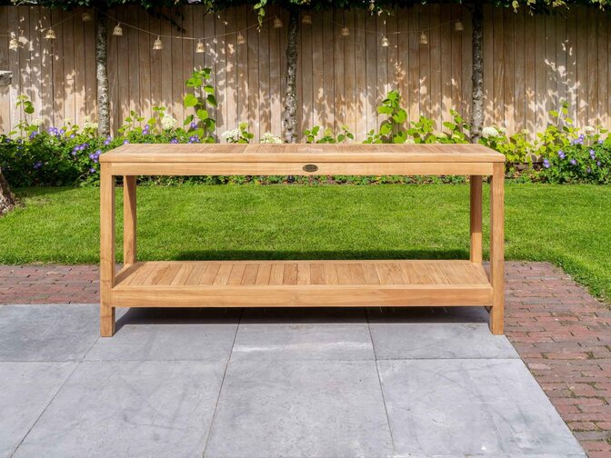 Beistelltisch aus Teakholz 180 cm