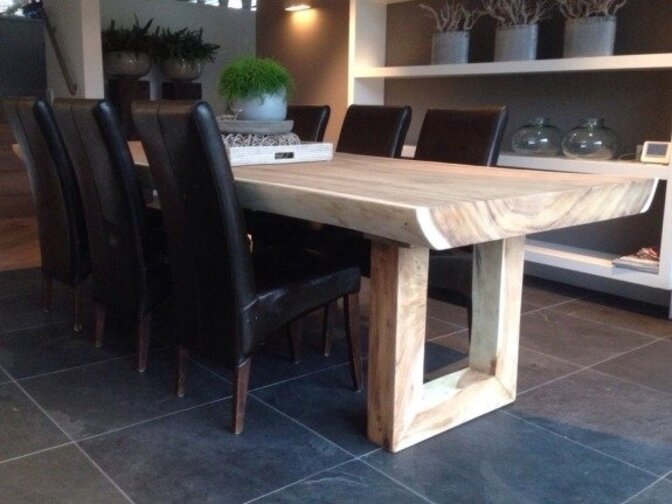 Tischbeine U Form aus Holz (pro Satz)