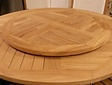 Lazy Suzanne Drehtablett  90 cm – massives Teakholz