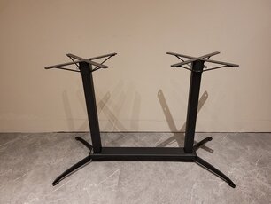 Tischgestell mit Kippschutz doppelt schwarz