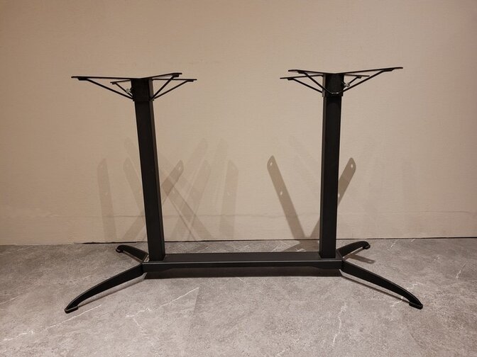 Tischgestell mit Kippschutz doppelt schwarz