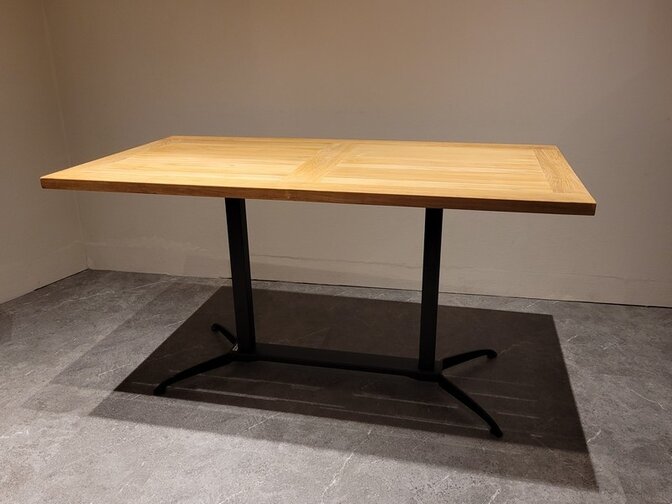 Tischgestell mit Kippschutz doppelt schwarz