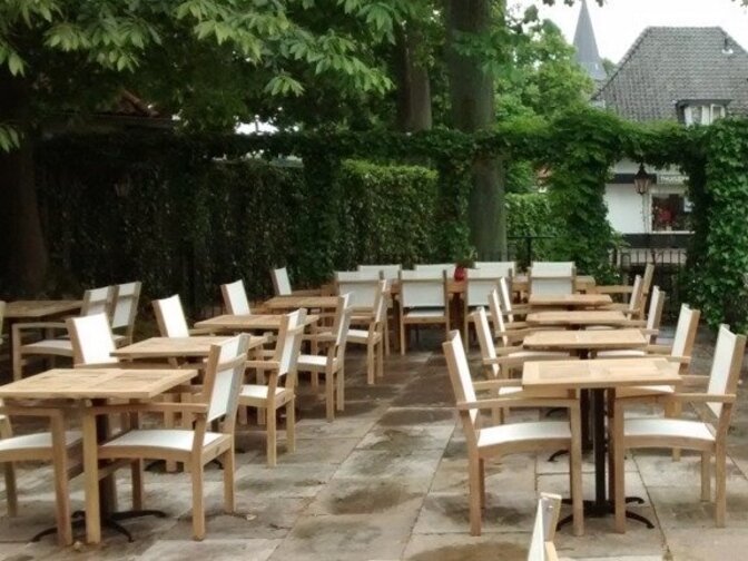 Tischgestell mit Kippschutz doppelt schwarz