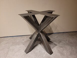 Doppel-X-Tischgestell – rustikal 68 cm