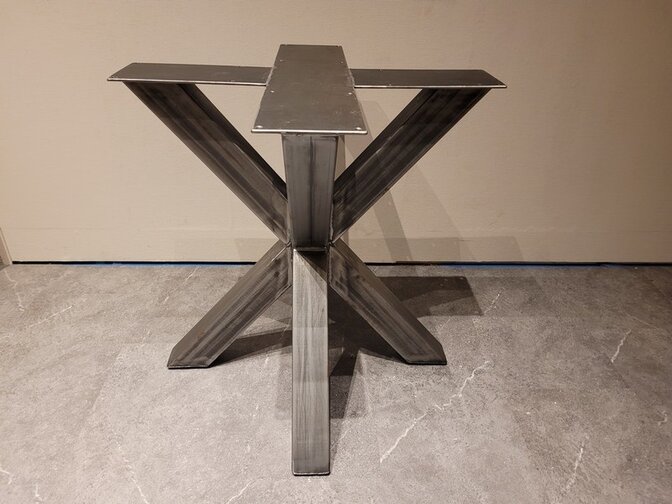 Doppel-X-Tischgestell – rustikal 68 cm