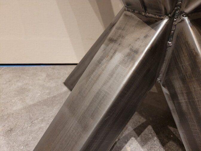 Doppel-X-Tischgestell – rustikal 68 cm