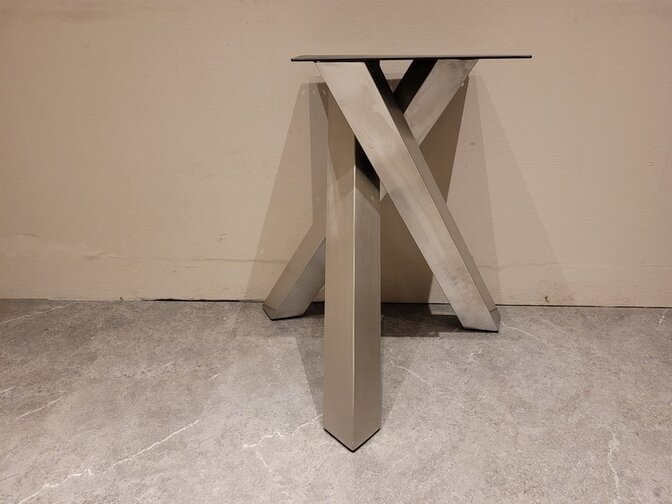 3-Bein-Tischgestell Edelstahl