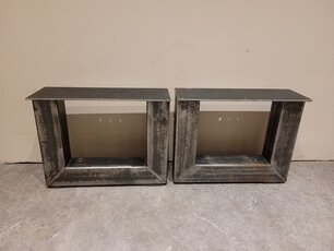 Metallfuß U Couchtisch – rustikal schwarz (pro Set)