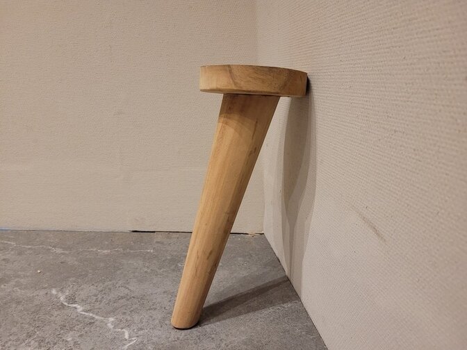 Rundes Couchtischbein aus Holz (pro Stück)