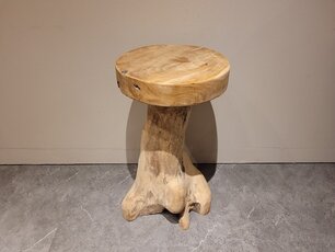 Stehtischhocker aus rustikalem Teakholz – 75 cm