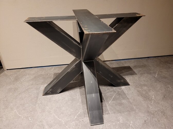 Doppel-X-Tischgestell – rustikal 85 cm