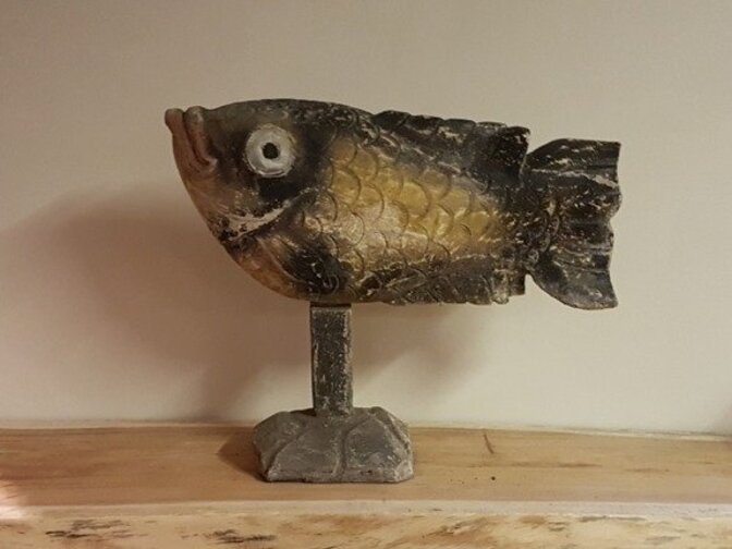 Holzfisch – mittel – Dekoration
