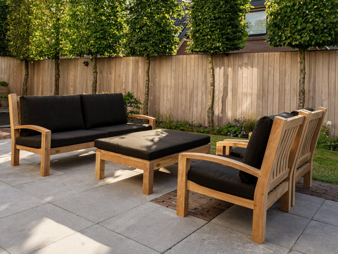 5 Personen Teak Loungeset Modena