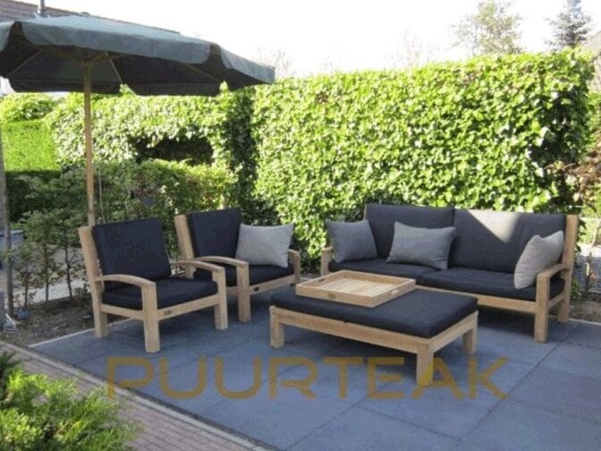 5 Personen Teak Loungeset Modena