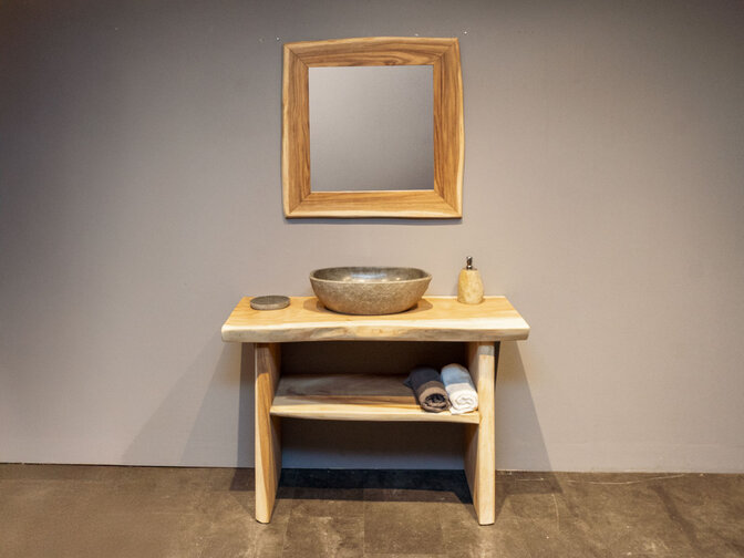 Suar Badezimmerwaschtisch  120 cm  x 50 cm