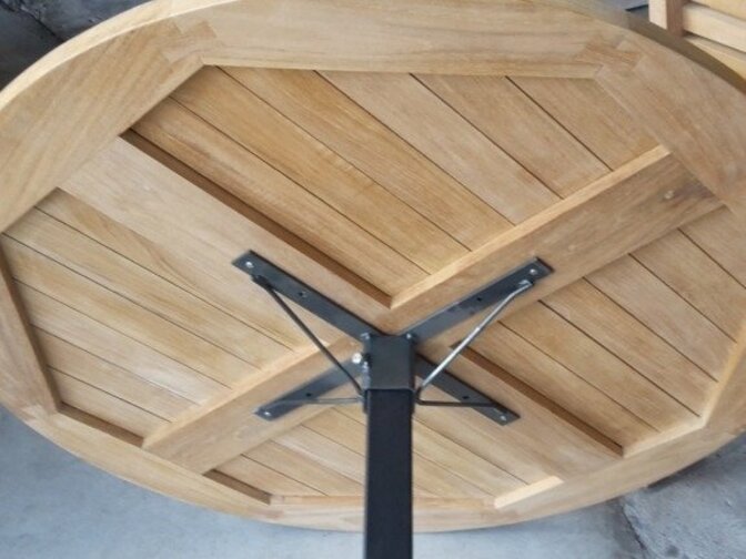 Teak Tischplatte Toscane Ø 100x3cm