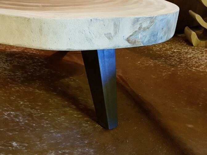 Couchtischbein Metall quadratisch - rustikal - pro Stück