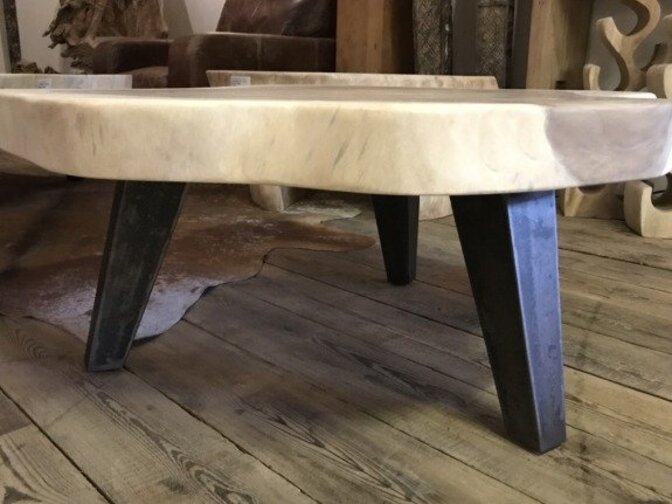 Couchtischbein Metall quadratisch - rustikal - pro Stück