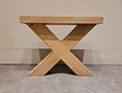Couchtischgestell X-Form –Holz 7 x 7 cm  pro Stück