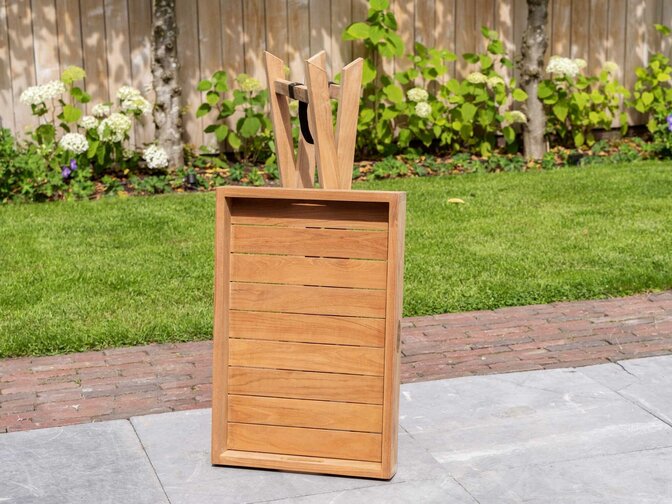 Teak-Tablett 40 x 60 cm auf Ständer