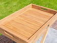 Teak-Tablett 40 x 60 cm auf Ständer