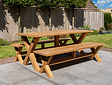 Teak Picknickset 90x180cm - BARI