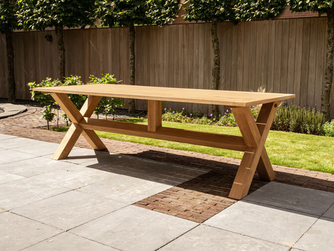 Picknickgarnitur für 8 Personen, 240 cm – BARI