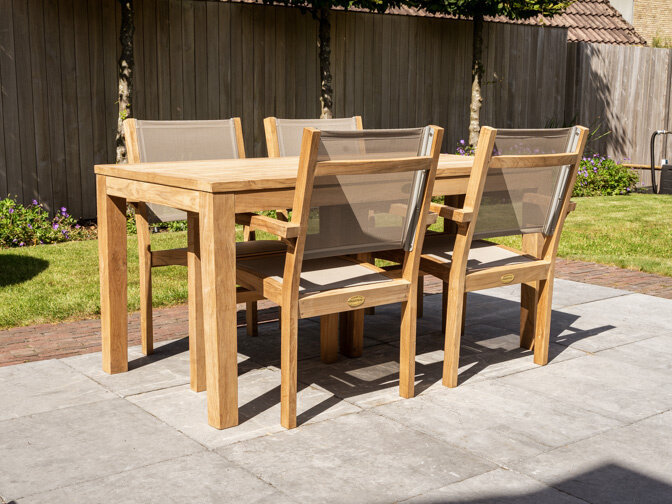 Gartenset Verona 80160 + 4 Stühlen Batyline